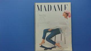 " Madame" 1955 Pages with fashion