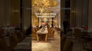 Best dining experiences in Paris. : Jean Imbert au Plaza Athénée. #luxurytraveller #luxurytravel