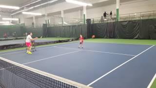 Matei ( 7 years old and 1 month) - backhand training