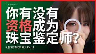 你有没有资格成为珠宝鉴定师？|《翡常知识系列》Esp.1