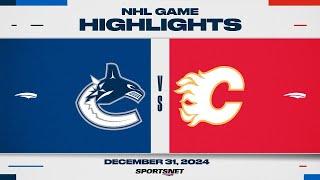 NHL Highlights | Canucks vs. Flames - December 31, 2024