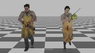 DBD vs TCSM LeatherFace animations comparison