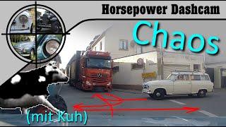 056 - Oldtimer von LKW übersehen!  - Oldtimer Dashcam