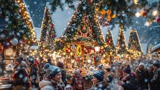 Heavy Snow Transforms Zurich Christmas Market on Opening Day 2024 into a Fairytale