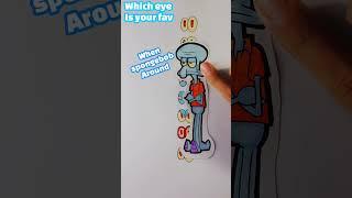 Which is yours favourite? EP4 #shorts #cute #cartoon #spongebob #art #eyes #shortvideo #simple