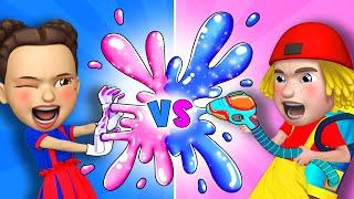 Lost Color Song | Blue - Pink challenge | Where Is My Color  | Best Kids Song by ME ME and Friends