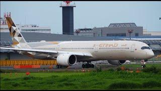 Etihad Airbus A350-1000 A6-XWB Takeoff from Narita 16R | NRT/RJAA