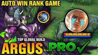 ARGUS SOLO RANK BRO NEW ONE SHOT BUILD BRO [ AUTO WIN ] || ARGUS BEST BUILD 2024