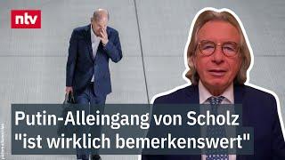 Jäger zu gehemmten G20: Putin-Alleingang von Scholz "ist wirklich bemerkenswert" | ntv