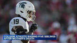 College athlete raising 5 siblings since mother's death