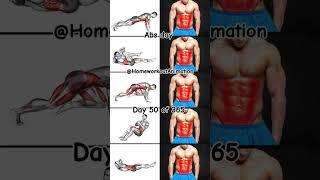 Abs day @HomeworkoutAnimation day50 of 365 #motivation #fitness #abs #sixpack  #explore