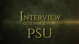 PSU Interview Guidance by Dr. Vijayender