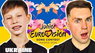 LET’S REACT TO UKRAINE’S ENTRY FOR JUNIOR EUROVISION 2024 | ARTEM KOTENKO - DIM (HOME)