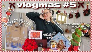 run errands with me, trader joe's HOLIDAY haul & taste test and this was a FAIL | VLOGMAS #5