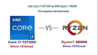 Intel 10750H vs Ryzen 4800H | CPU Comparison | Cinebench | Real World