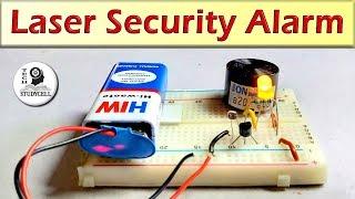 How to make Laser Security Alarm System on Breadboard at Home