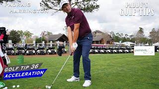 GET A BETTER STRIKE ON THE BALL WITH THIS ADJUSTMENT | Paddy's Golf Tip #36 | Padraig Harrington