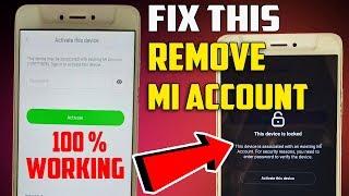 Bypass Mi Account In Redmi Phones , Remove Mi Account