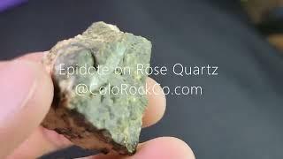 Epidote & Orthoclase - CaAlFeSiOH & KAlSiO