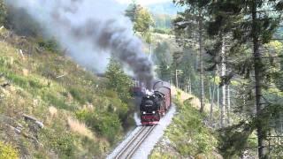 Narrow gauge steam trains in the Harz Mountains, Germany, best of 2010