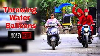 Throwing Water Balloons with twist | Throwing Water Balloons Prank |Part 2 | Prakash Peswani Prank