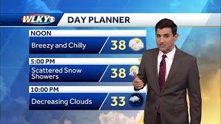 Chilly with light snow chances Wednesday