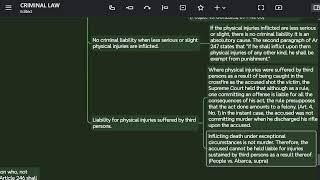 Mindmap making for Criminal Law 2