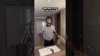 They be messing up the bathroom so bad  #desi #indian #dad #comedy #funny #bathroom #morning