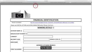 Video tutorial: How to apply for a PIC (Participant Identification Code)