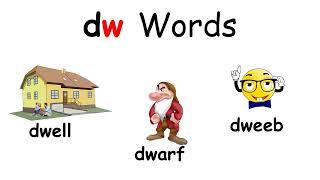 Consonant Blend Words  with the letter w: dw, sw & tw