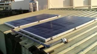 DIY 600w solar power system erection