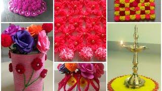 6 Beautiful woolen crafts | DIY Easy woolen Decoration | Homemade Creations | Home Decoration Ideas