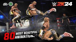 WWE 2K24: NEW Most Beautiful Moves (dlc includes animations)