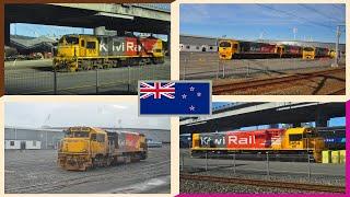 KiwiRail Freight Trains in the Wellington area