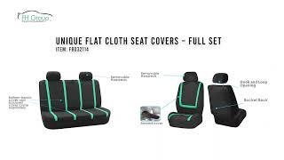 Unique Flat Cloth Seat Covers – Full Set for Cars, Van & SUVs | FH Group® FB032