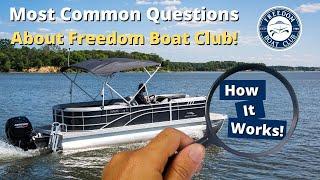 How does Freedom Boat Club work? | FAQ