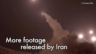 Iran releases more footage of missile attack against Israel