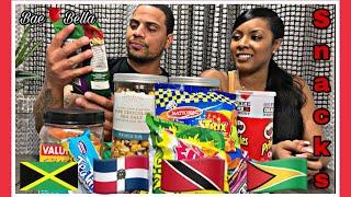 AMERICANS TRY CARIBBEAN SNACKS FOR THE FIRST TIME | TASTY ISLAND CRATE 2020