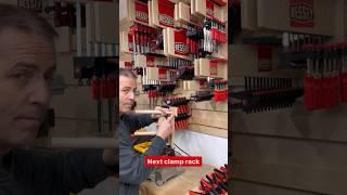 New clamp rack holder on the Bessey wall