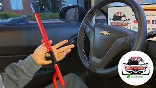 SEGURO TIMÓN CARRO ANTIRROBO VEHÍCULO, FORMA DE USO Y POSICIÓN TUTORIAL // ACCESORIOS CARROS TUNING