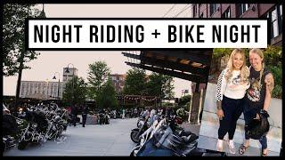 Night Riding on a Motorcycle + First Bike Night at the Iron Horse Hotel in Milwaukee Wisconsin