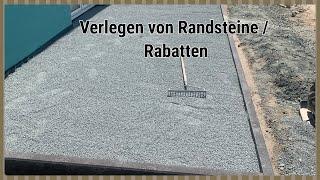 #so kannst du Randsteine selbst setzen#Rabatten verlegen #Beton#100x25x8cm#Allrounder Achi