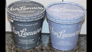 Van Leeuwen Vegan Cashew & Oat Cookies & Cream Caramel Swirl, Vegan Oat Choc Chip Cookie Dough