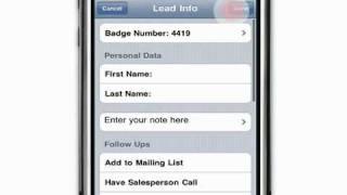 Lead Retrieval App iLeads - Collecting and Editing Leads