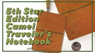 5th Anniversary Star Edition Camel Traveler's Notebook Unboxing