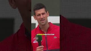 Mind Blowing Message By Novak Djokovic