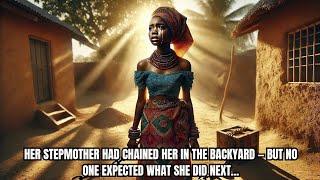Her Stepmother Had Chained Her In The Backyard — But No One Expected What She Did Next.. #tales
