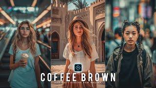 Coffee Brown Preset - Camera Raw Filter Presets Free Download - Color Grading Photoshop Tutorial