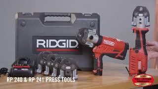 Efficient Pressing Solutions with the RIDGID® RP240 & RP241 Press Tools