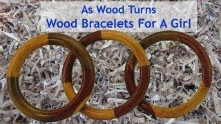 Woodturning Wood Bracelets For A Girl